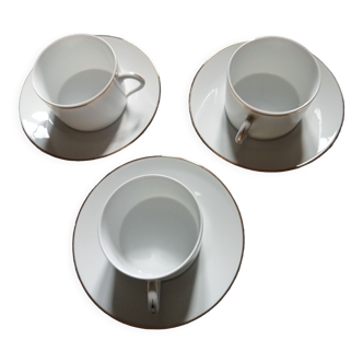 Lot de 3 tasses Limoges