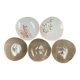 Set of 5 deep plates 21 cm in earthenware from MBFA Pornic model diff.