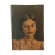 Portrait huile jeune fille