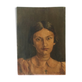 Portrait oil girl