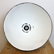 Large Dark Grey Enamel Industrial Factory Lamp from Elektrosvit, 1960s