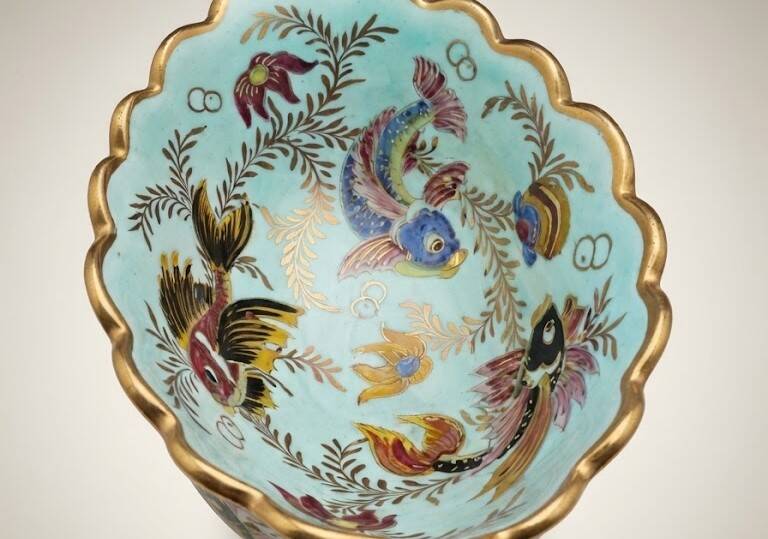 Large vintage ceramic bowl / centrepiece - Cerdazur Monaco