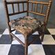 Old pair of corner chairs known as 'fireplace corner' armchairs.