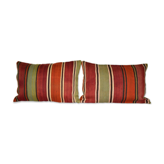 Kilim cushion covers in hand-woven Turkish wool, set of 2 ak560