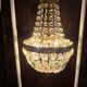Lustre montgolfière verre et laiton