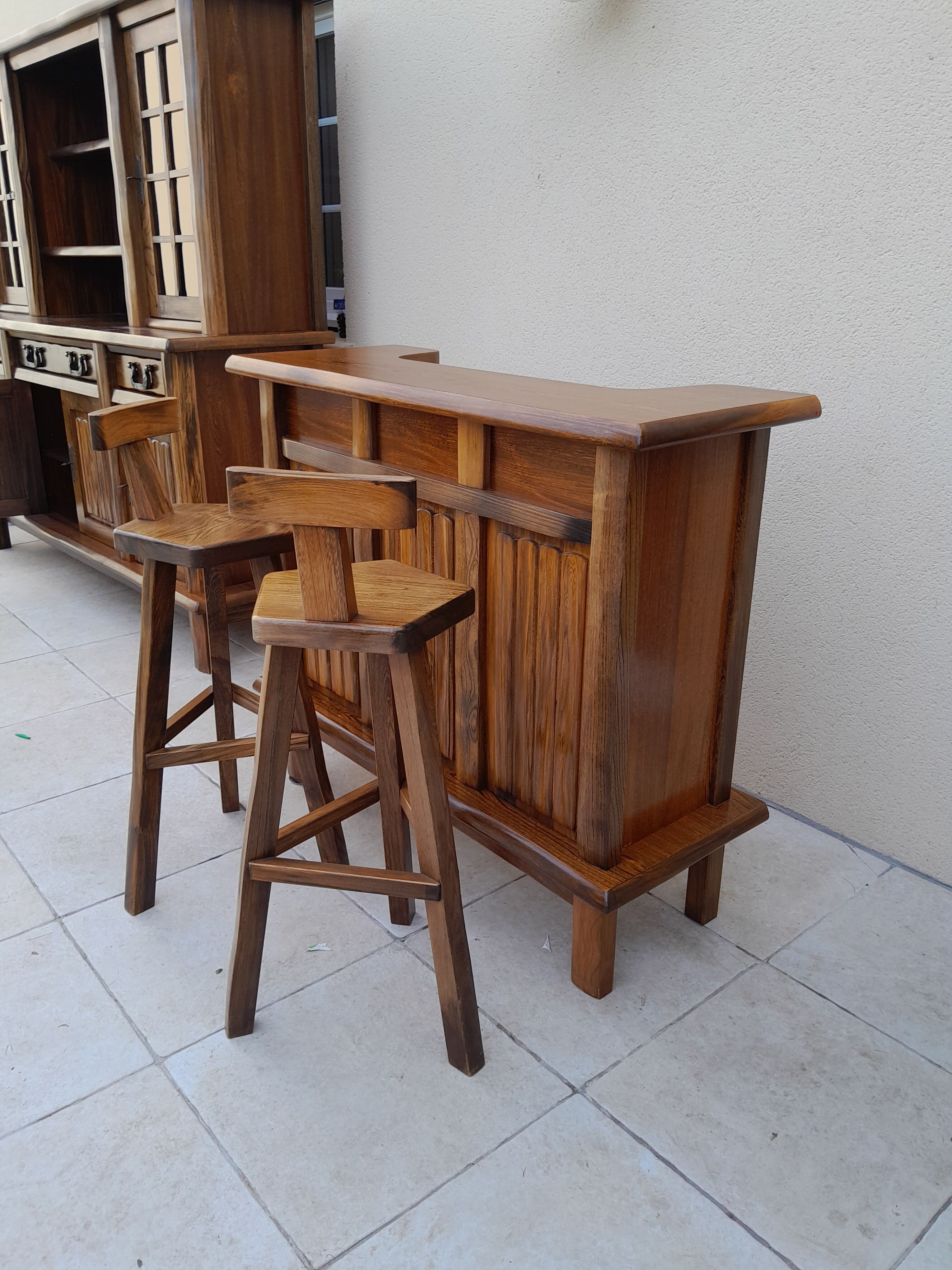 Stools and bar by Olavi Hanninen for Mikko Nupponen 50s 60s