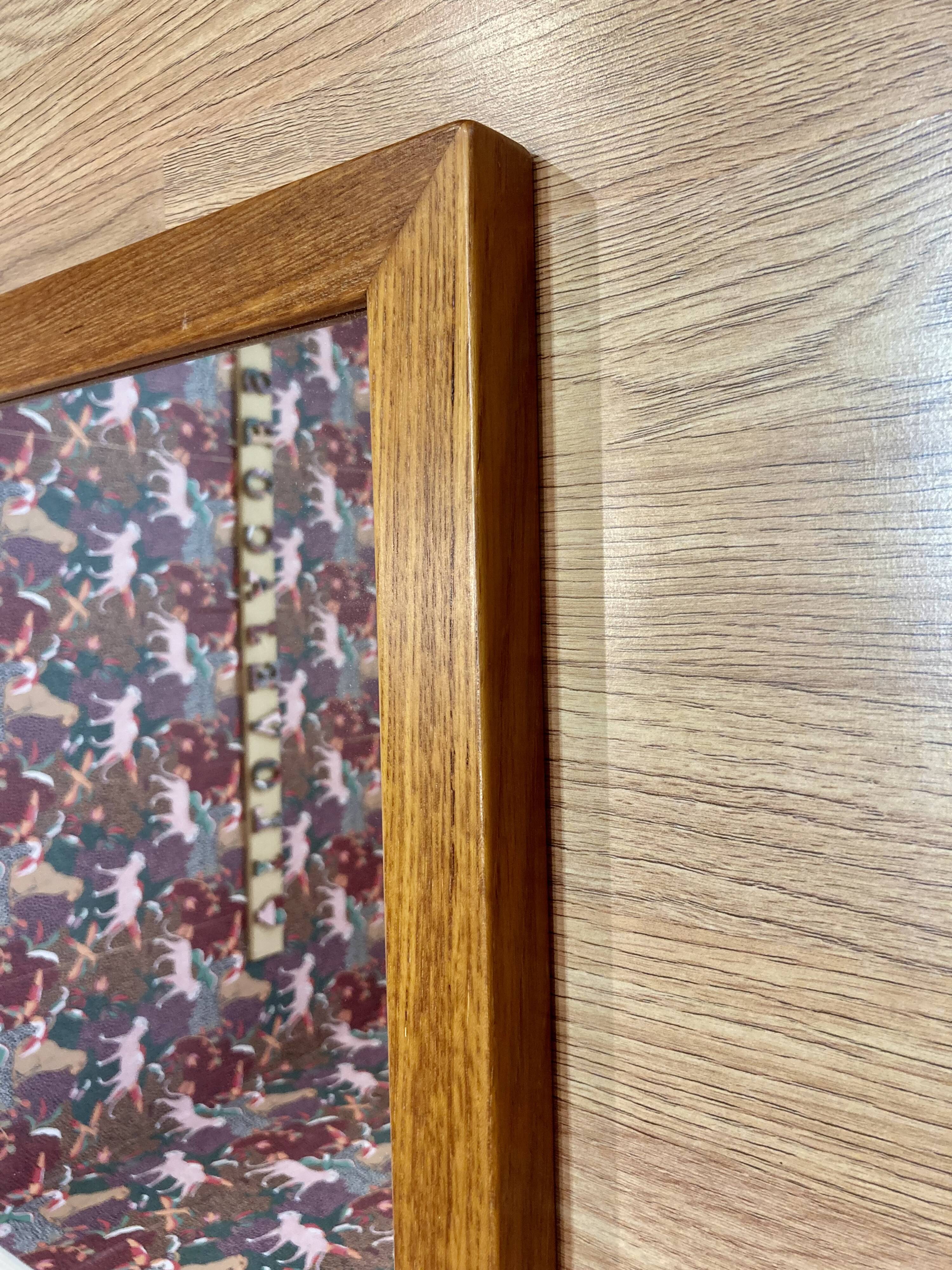 Large Scandinavian design mirror from the 1960s.