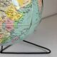 Vintage 1960 globe terrestrial world map Girard Barrère - 33 cm