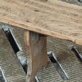 Vintage wooden bench, side table