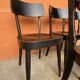 6 chaises bistrot bois courbé patinées