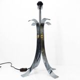 Space Age 1970 chrome steel four-legged lamp base