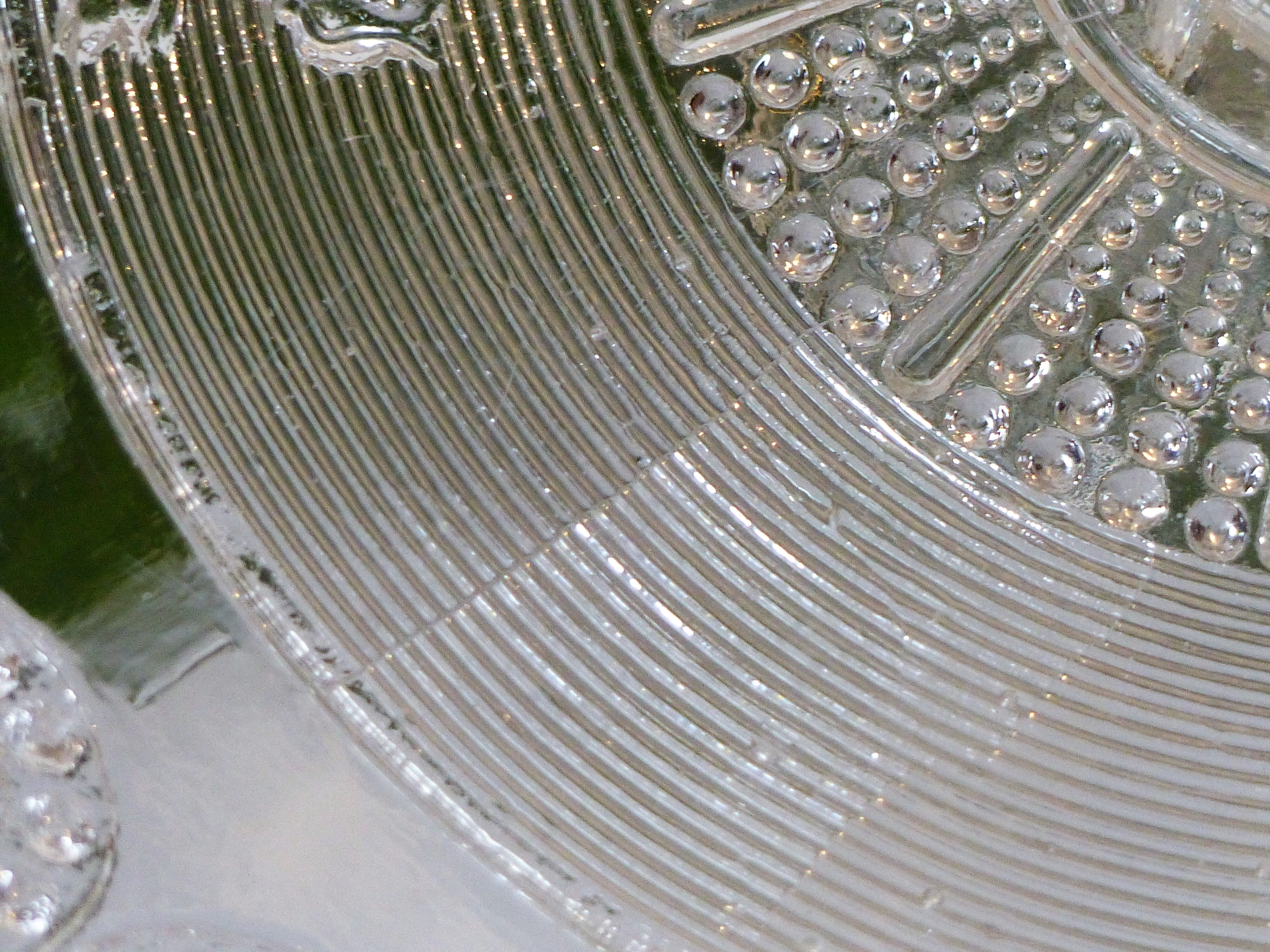 Fruit cup on foot moulded glass