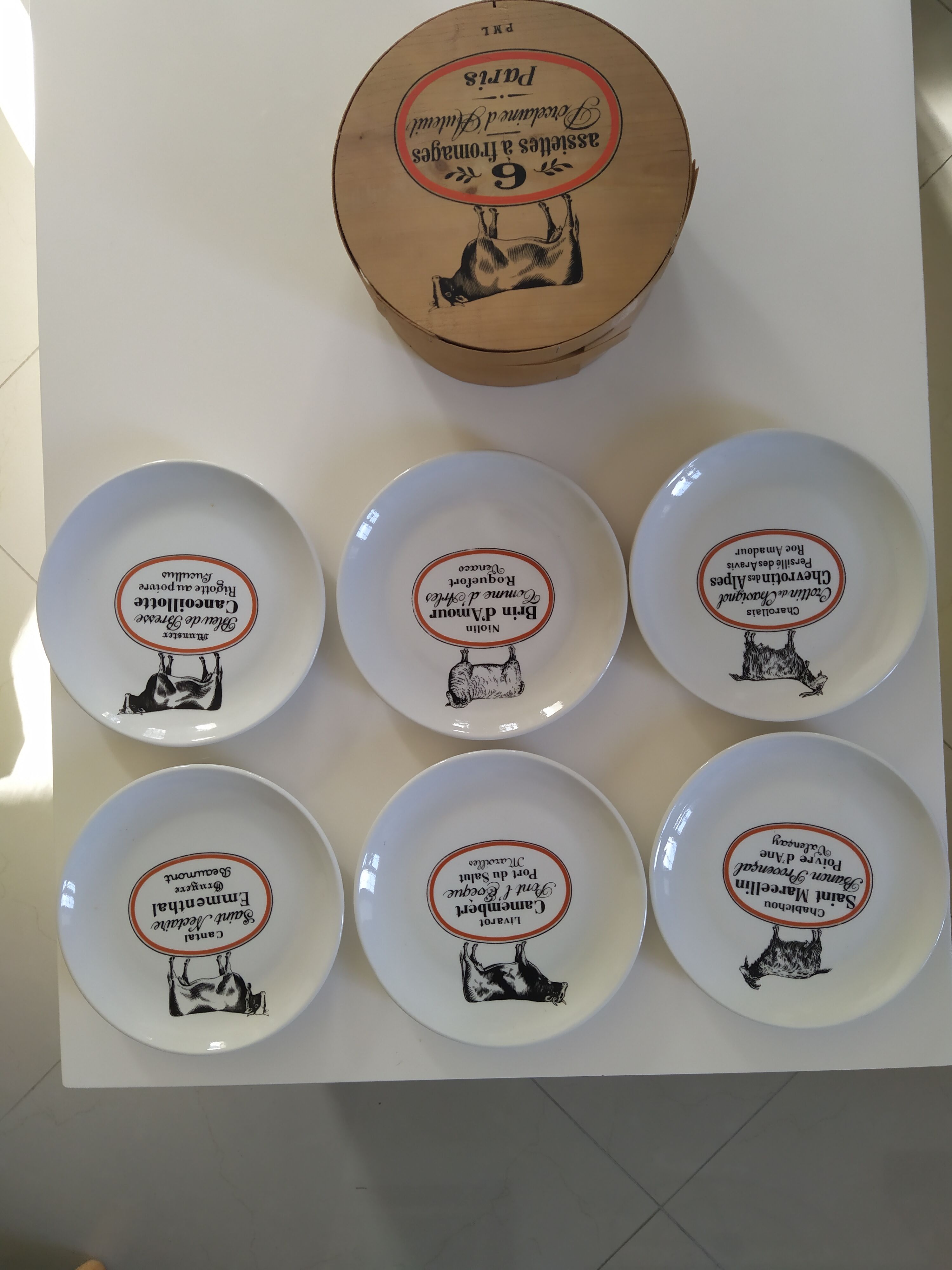 Assiettes à fromage Auteuil