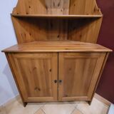 Solid wood corner cabinet