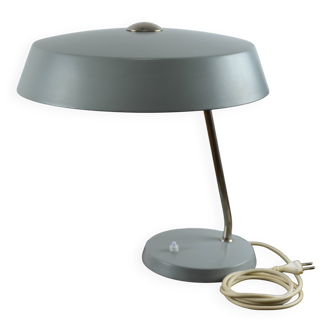 Mid-Century Gray Metal Desk lamp made by VEB Narva Leuchtenbau, 1960s