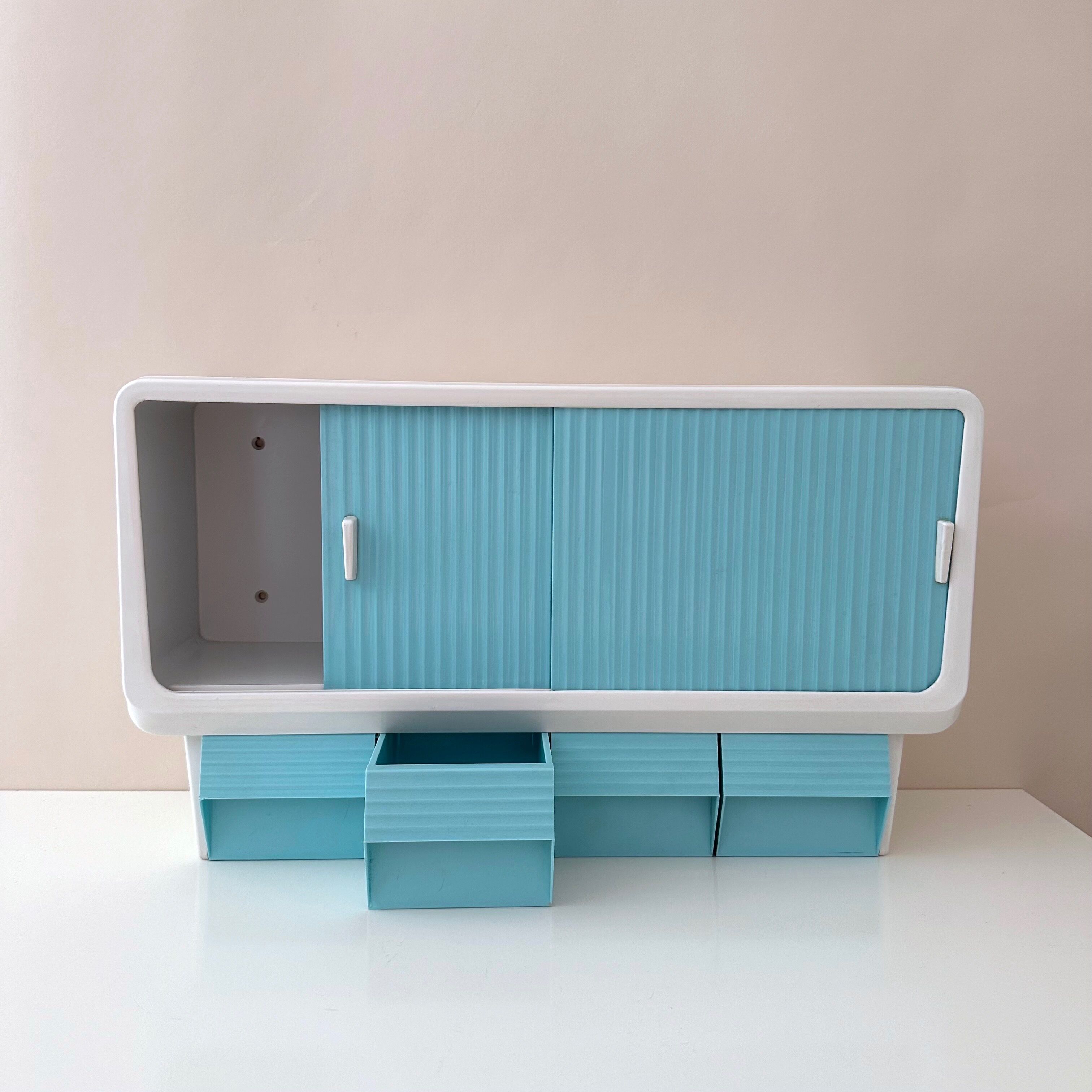 Mid Century kitchen cupboard, kitchen shelf, wall cupboard