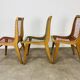 3 Louis Sognot scoubidou chairs from the 1950s