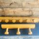 Set of two wooden pateres 60s in the Perriand style.