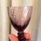 SUITE OF 12 GLASSES OF PORT OR WINE COOKED PURPLE CRYSTAL HARTZWILLER