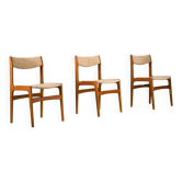 Teak dining chairs attributed to Erik Buch for Anderstrup Stolefabrik, Denmark, 1970s, set of 3