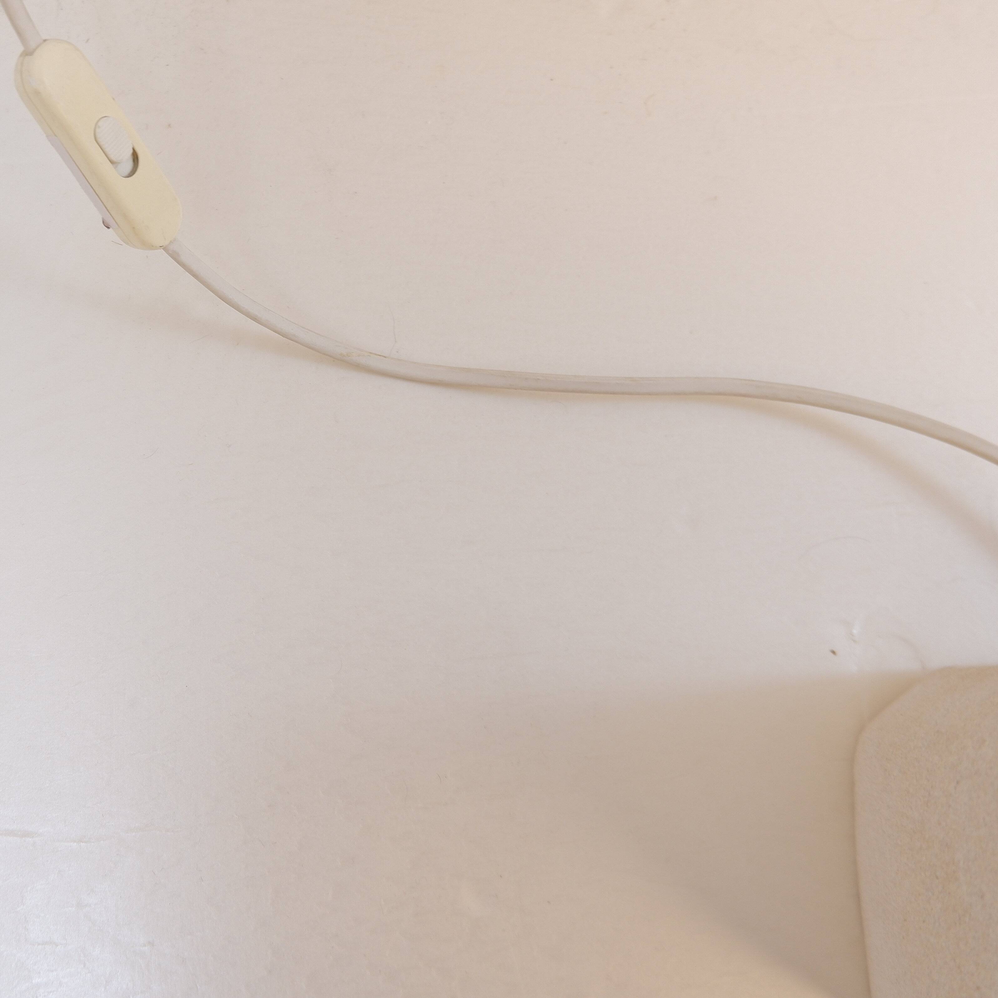 Brutalist carved stone table lamp - Circa 1980