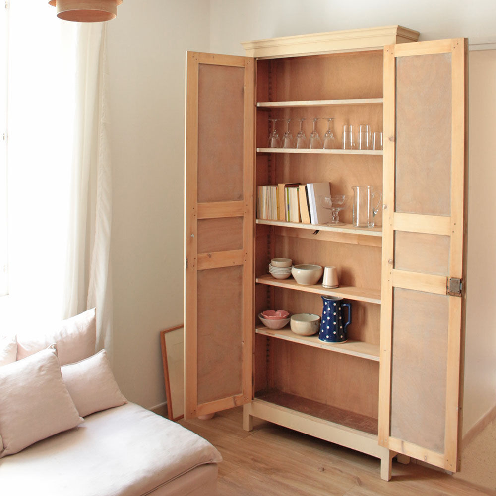 High and narrow Parisian wardrobe