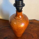 Pied de lampe à poser en bois massif
