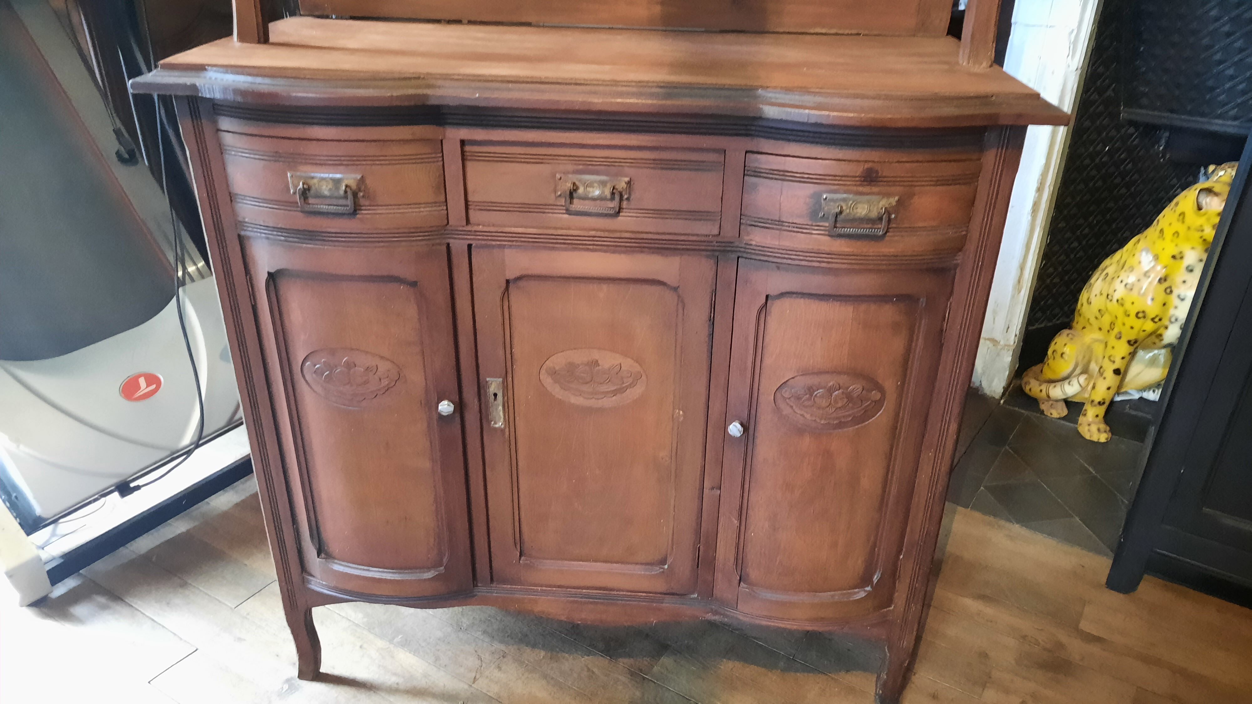 Two-body art deco style sideboard