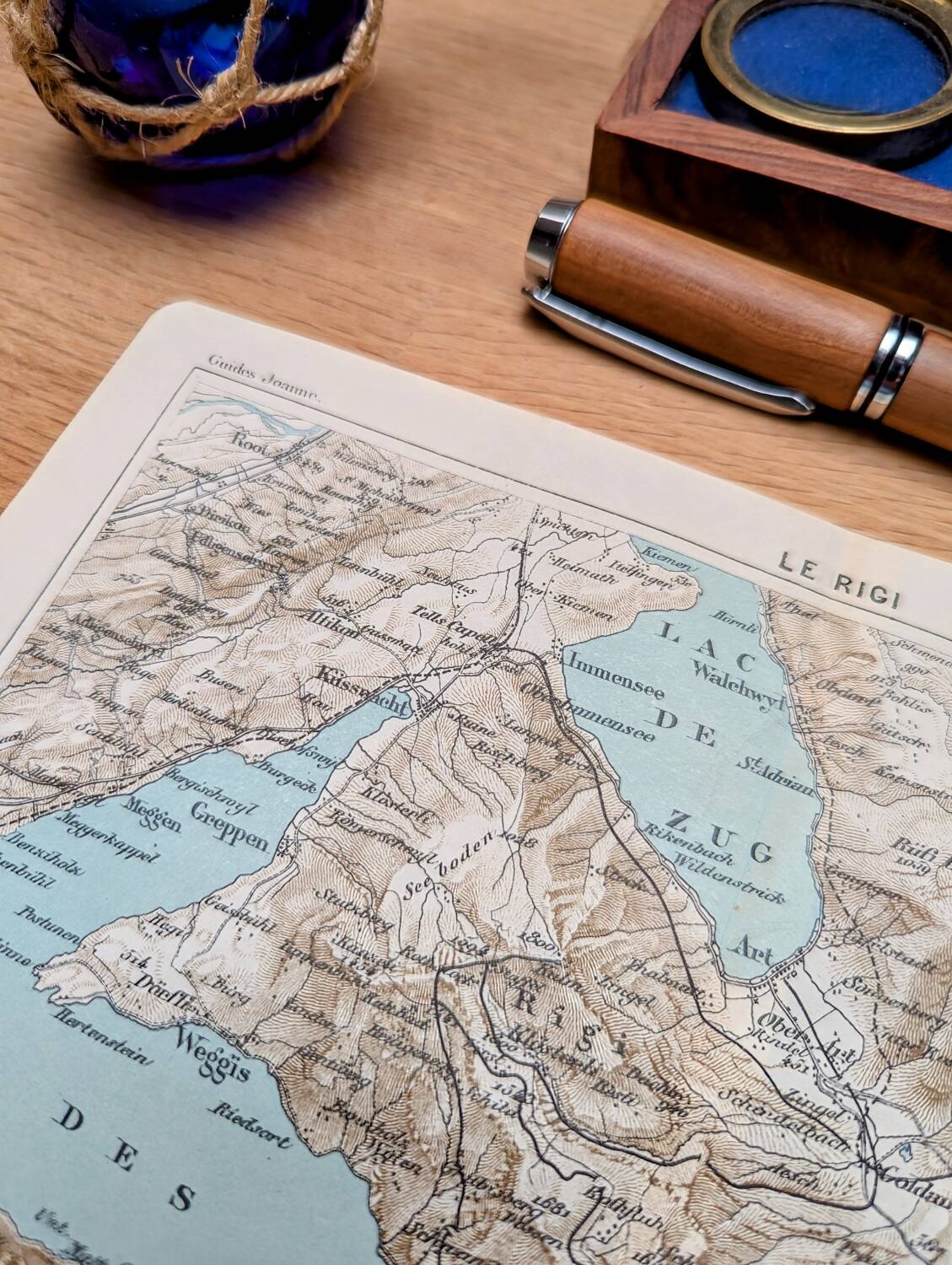 Printed in 1844, Le Rigi, Switzerland.