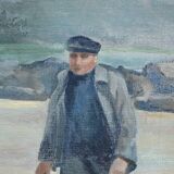 Large Painting “Les Goémoniers”, by A. Le Guen – 1969