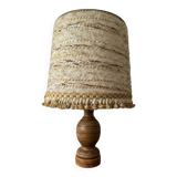 Turned wood lamp from the 60s