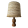 Turned wood lamp from the 60s