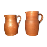 Duo of sandstone jugs