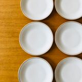 Flat porcelain plates by Sologne Larchevêque
