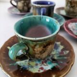 Gaston Gaubier ceramic cups and saucers