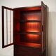 Mahogany showcase, Danish design, 1970s, production: Denmark