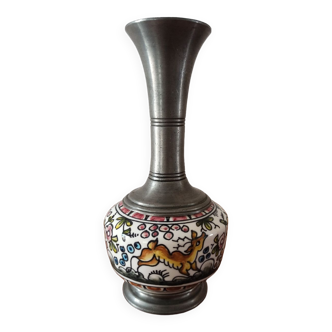 Pewter vase