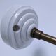 Articulated wall light glass Holophane brass porcelain