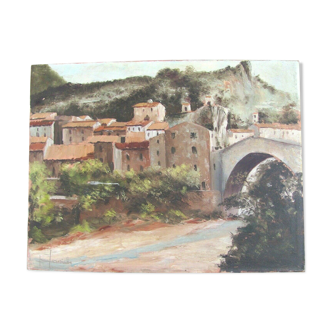 Painting Pont de Nyons - Drôme