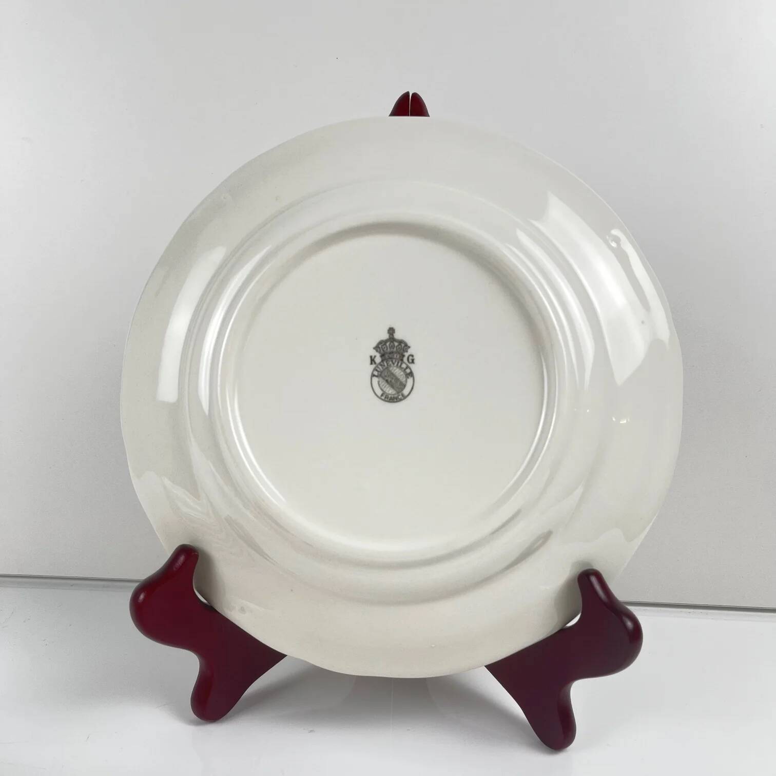 Set de 6 assiettes à dessert KG Lunéville – modèle Réverbère