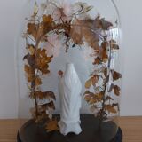 Globe de mariée, vierge en porcelaine de Bruxelles