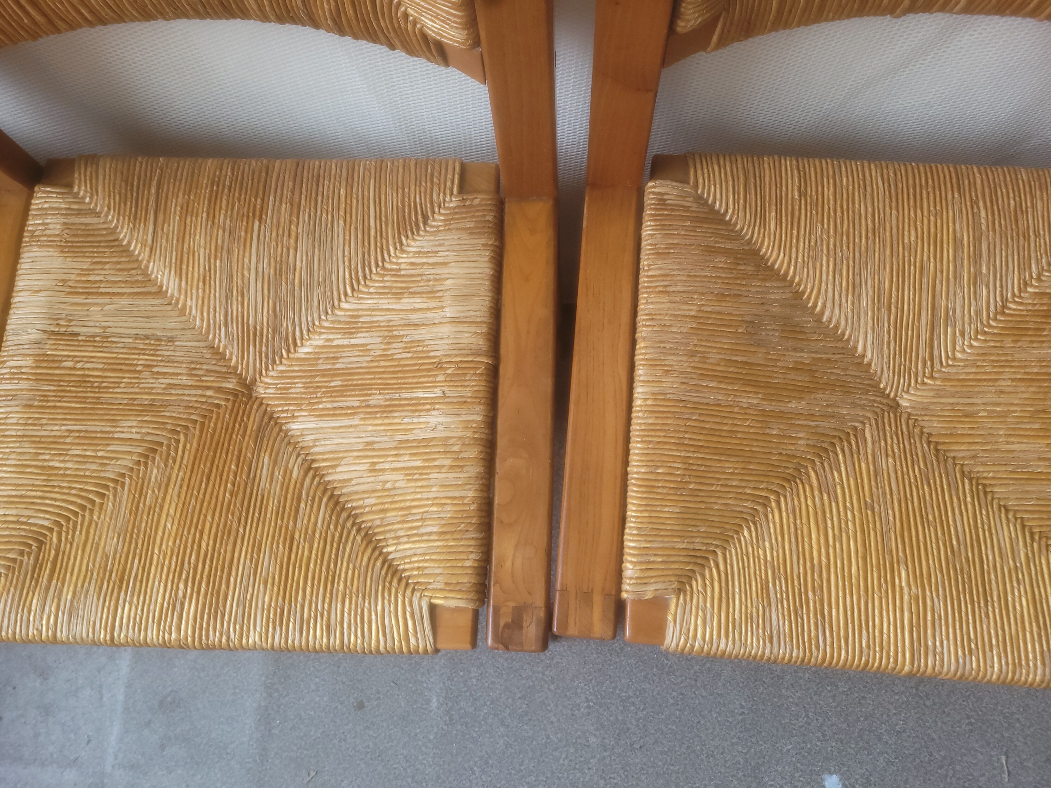 Series of 4 elm chairs and mulched back house revival