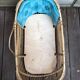 Wicker bassinet cradle