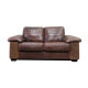 Italian Rattan and Leather Sofa, 1970s
