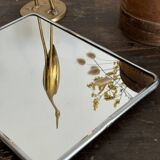 Old vintage barber mirror