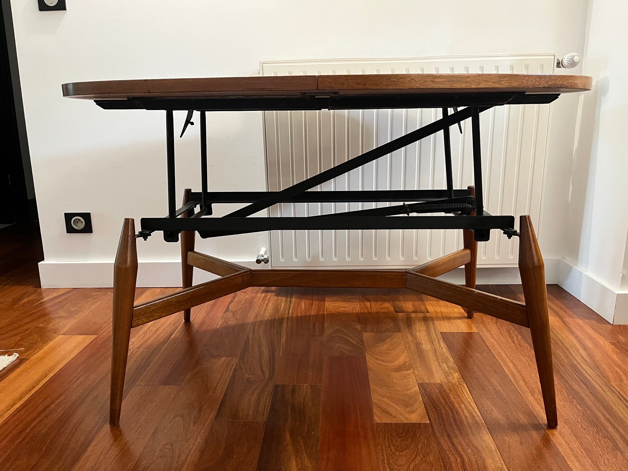 Table basse transformable en table de salle à manger - années 60