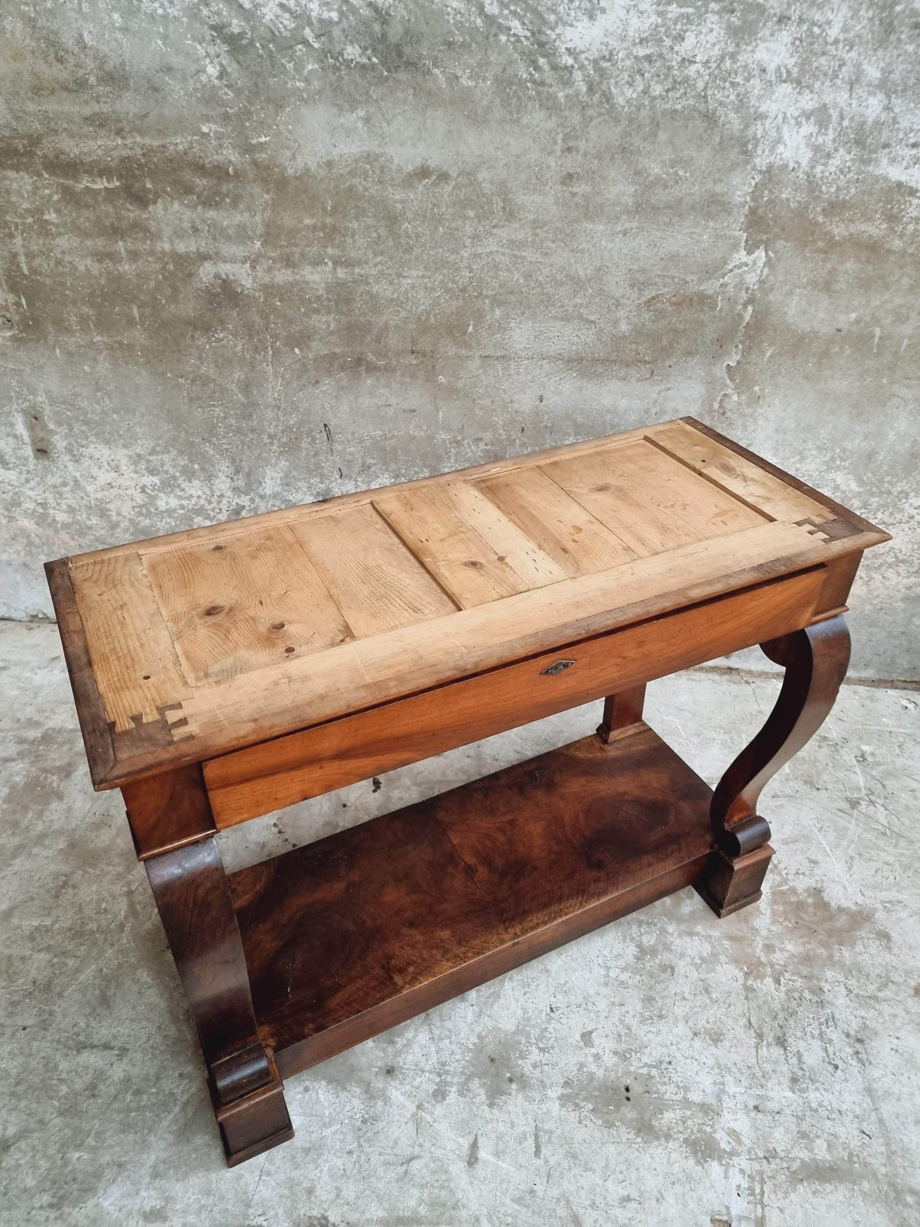 Antique side table trumeau or console table mahogany