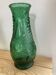 Vintage green glass vase year 1950 Bambicho Marseille fruit decor