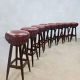 Vintage French barstools sixties 'Moulin Rouge'