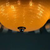 Venetian Chandelier in Iridescent White Murano Glass, Circa 1930